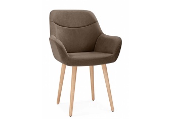 Мягкий Деревянный стул Флюид