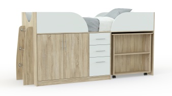 Детская кровать-чердак Дет41 BMS с лестницей