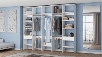 Широкий Стеллаж для одежды Мирта 70 BMS