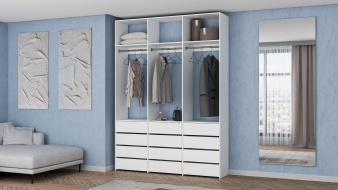 Стеллаж для одежды Мирта 47 BMS с ящиками