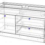 Схема сборки Тумба для ванной Долли 7 BMS