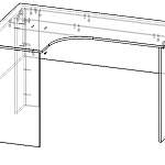 Чертеж Письменный стол Успех 2 ПМ-184.05 BMS