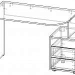 Схема сборки Письменный стол КВ-08-1 Акварель BMS