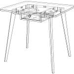 Схема сборки Кухонный стол Клайд 12 BMS