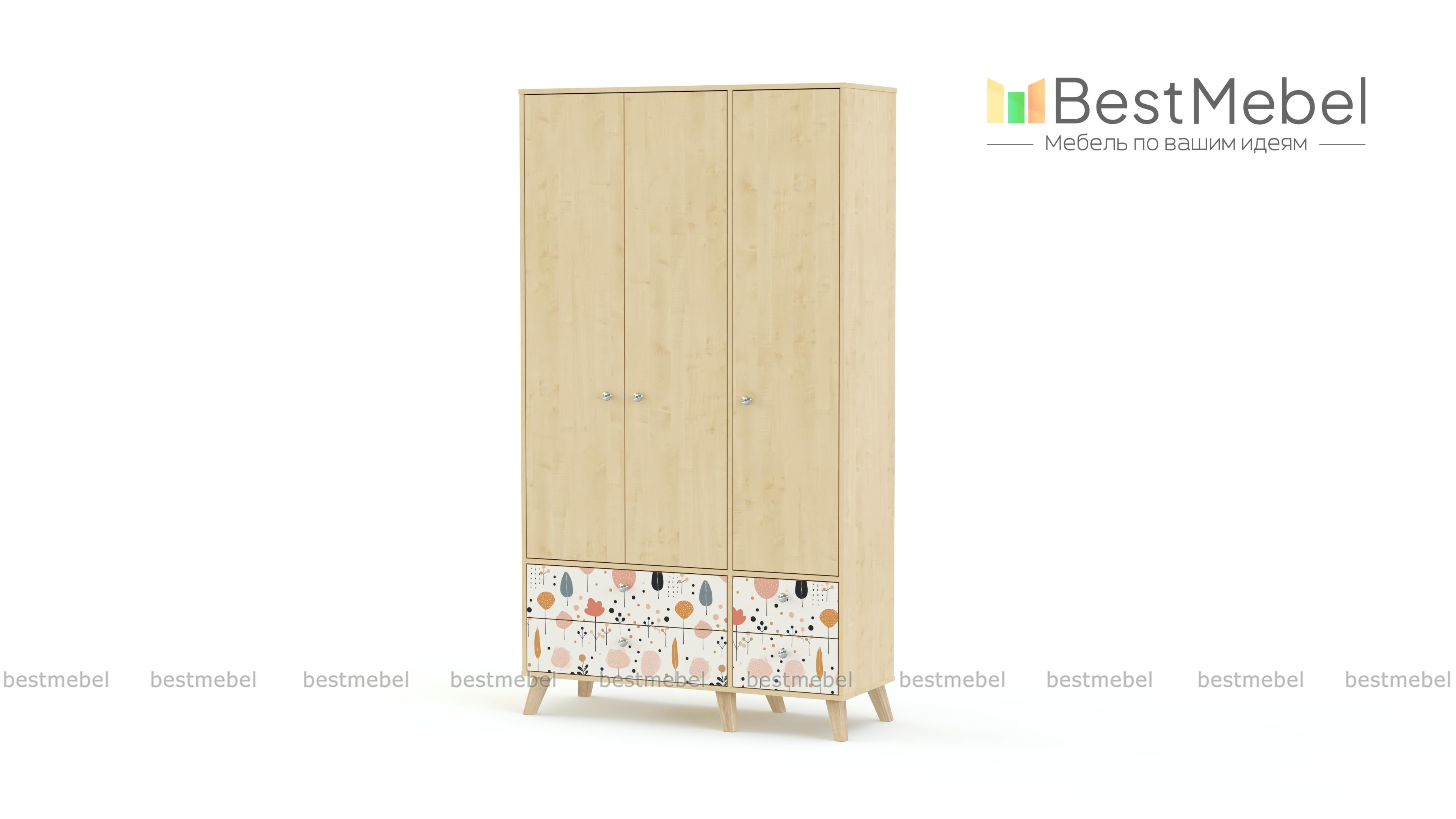 Шкаф распашной Эльза 5 BMS - Фото