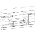 Тумба под ТВ Веста СБ-2253 BMS