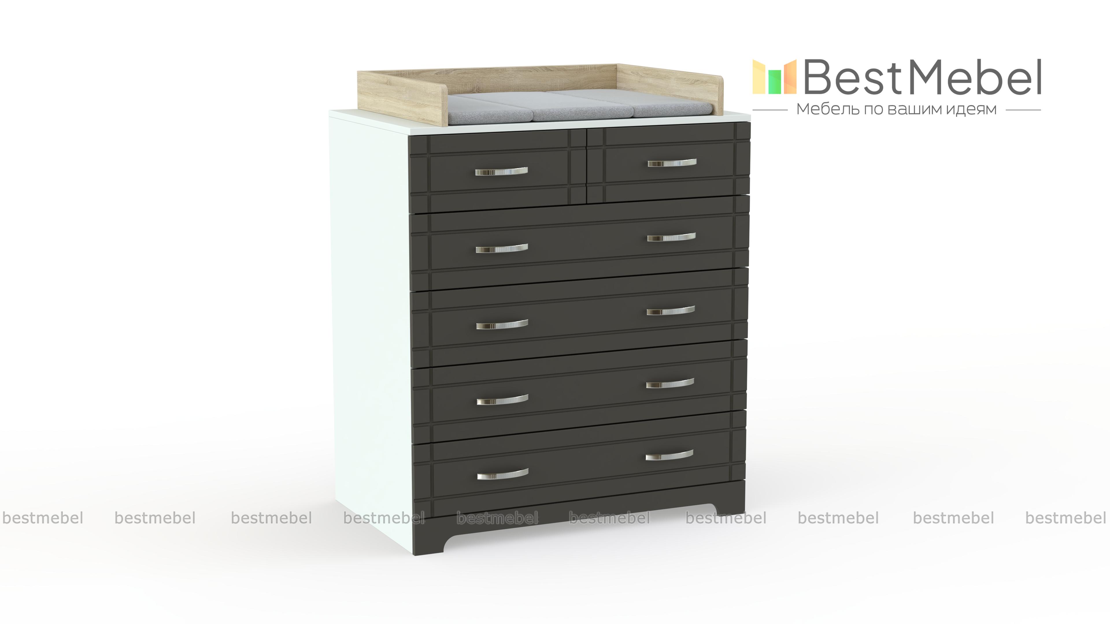 Пеленальный комод Кейт 4 BMS - Фото