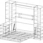 Схема сборки Шкаф-кровать трансформер Долли 51 BMS