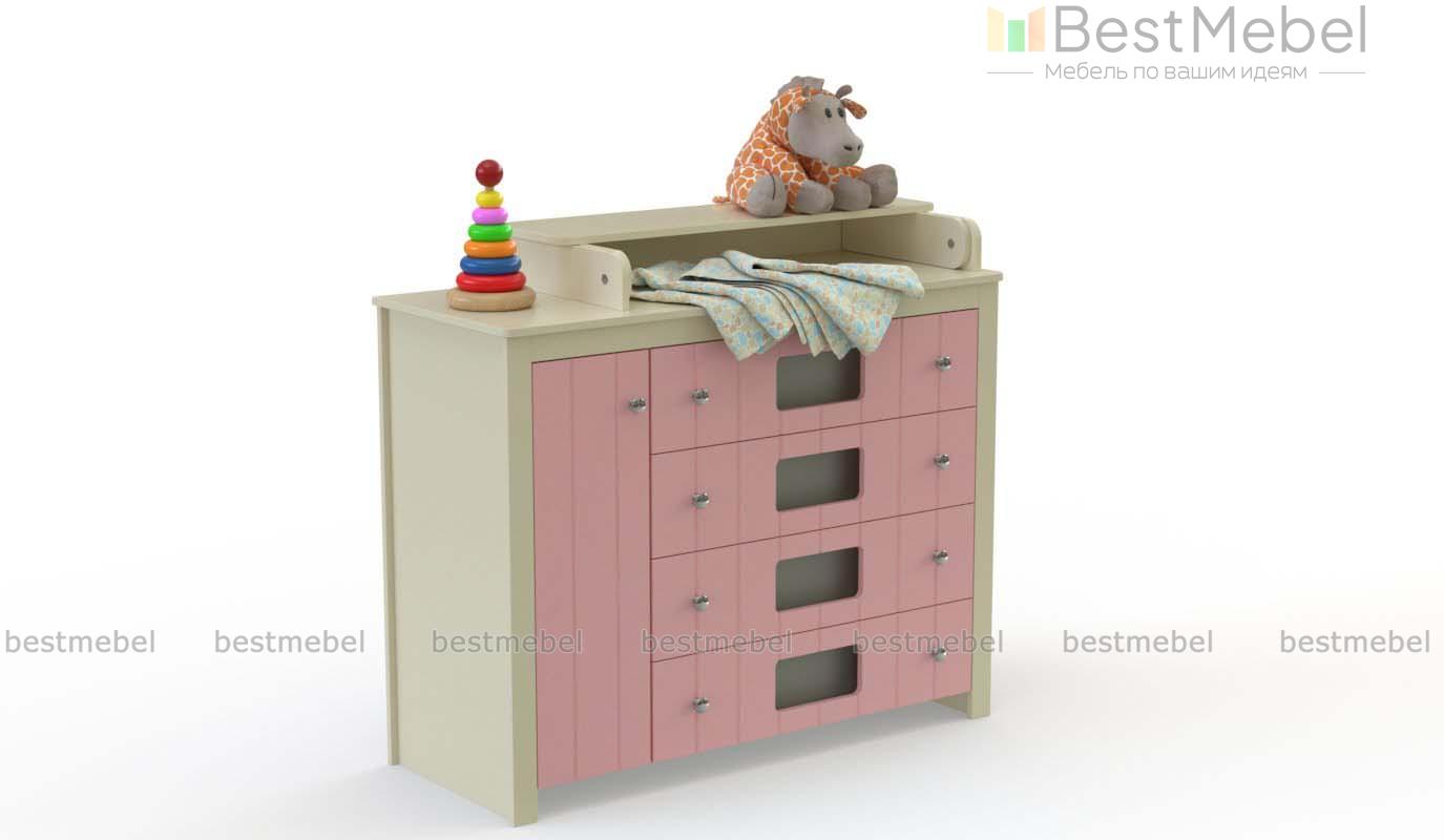 Пеленальный комод Веста Деко 4 BMS - Фото
