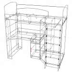 Схема сборки Кровать-чердак Риста 3 BMS