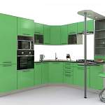 Кухня со стойкой Лина 2 BMS - Фото 3