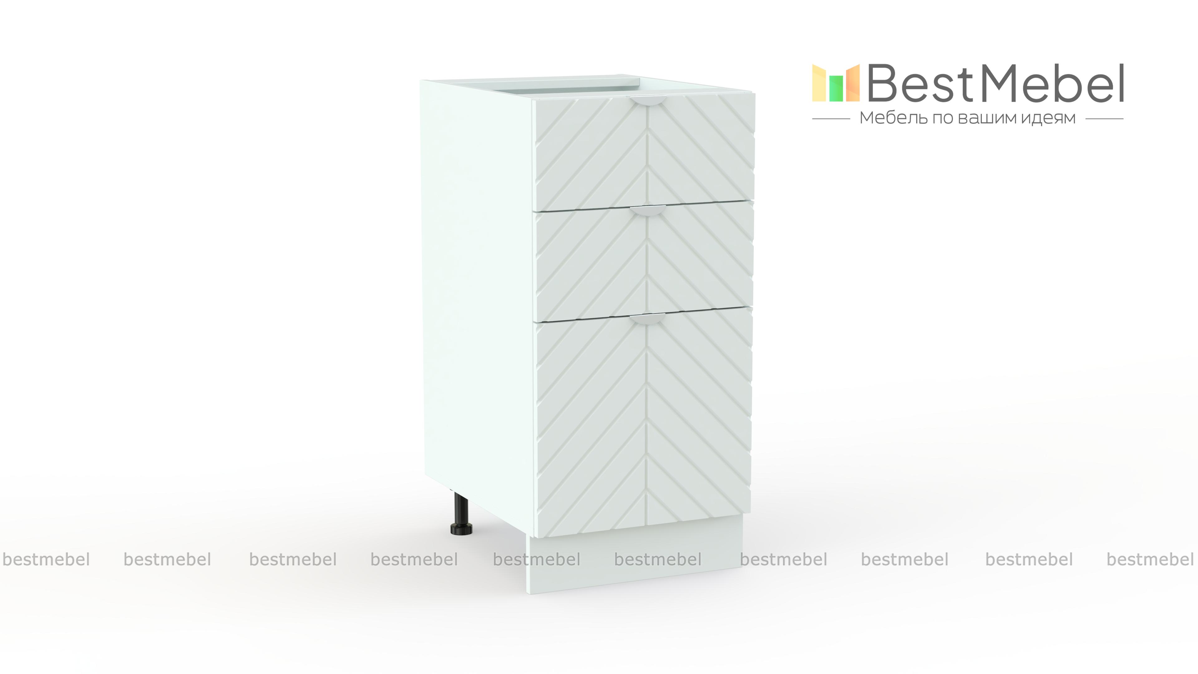 Шкаф нижний с 3-мя ящиками Анаис BMS - Фото