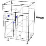 Схема сборки Тумба для ванной Мулин 15 BMS