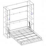 Схема сборки Шкаф-кровать с диваном Бали BMS