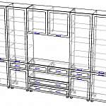 Схема сборки Стенка для гостиной Инесса 2 BMS
