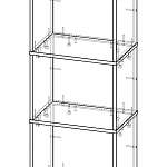 Схема сборки Стеллаж Домино СБ-15/3 BMS