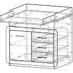 Схема сборки Пеленальный комод Бьянко BMS