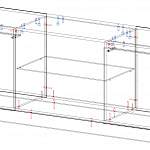 Схема сборки Тумба под ТВ RTV Front Блеск BMS