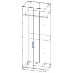 Шкаф распашной Остин Лео 1 BMS(Платяной отсек (станд. 2))