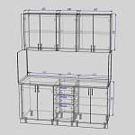 Кухня Эвкалипт 1 BMS