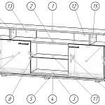 Схема сборки Тумба под ТВ Nature 3 BMS