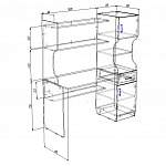 Письменный стол МД 1.02 BMS