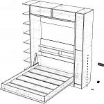 Схема сборки Шкаф-кровать трансформер Октобер BMS