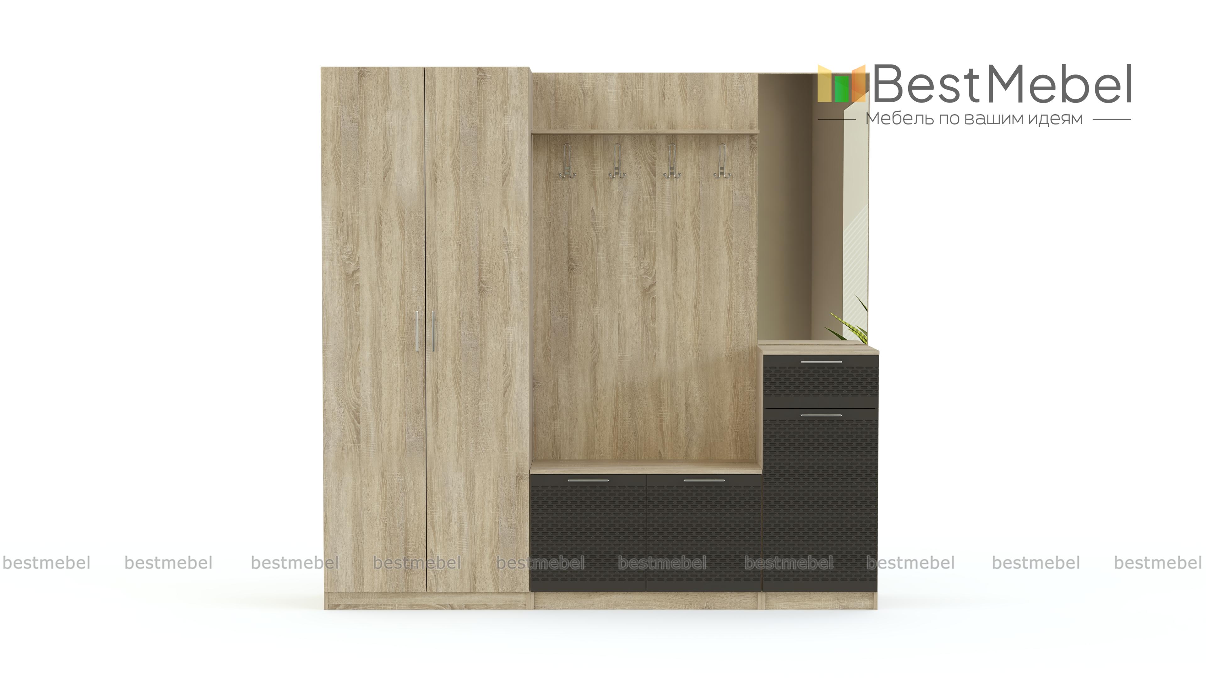 Стенка прихожая Футурино 7 BMS - Фото