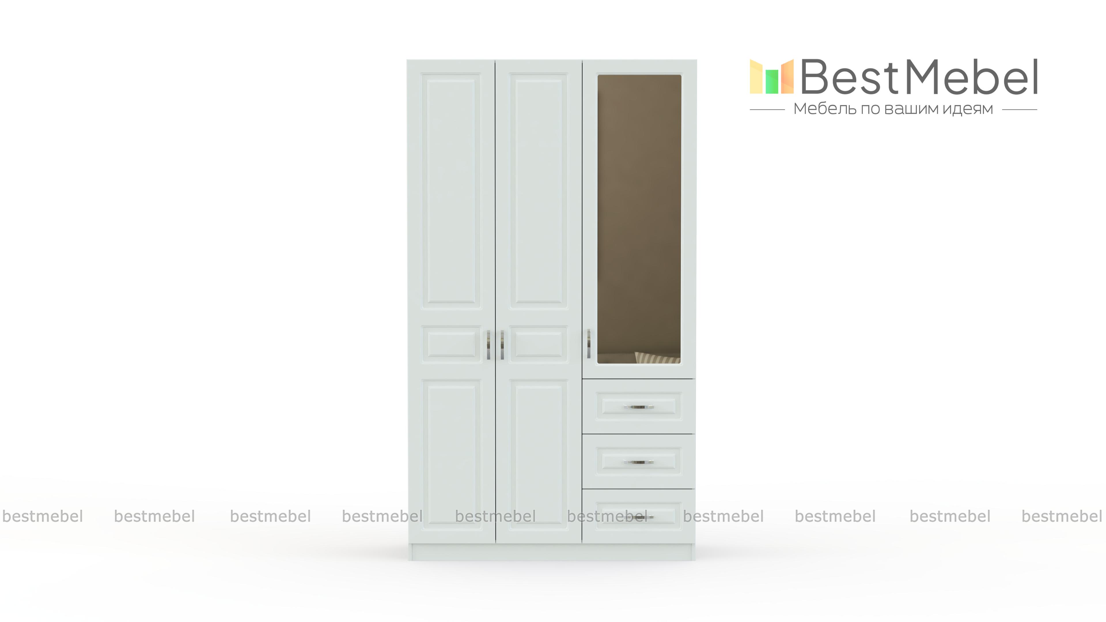 Шкаф 3-х створчатый Визит модуль 07 BMS - Фото