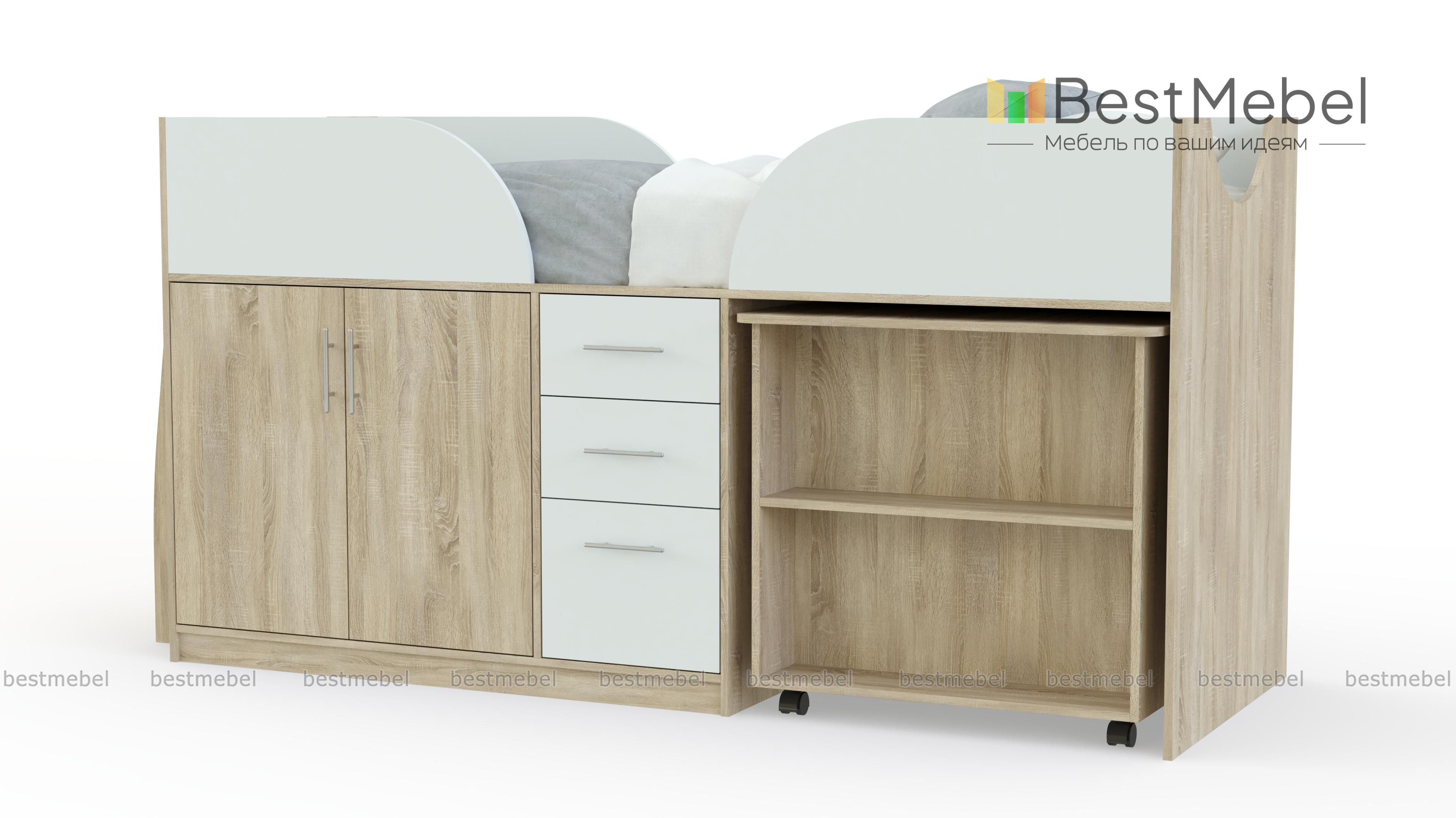 Детская кровать-чердак Дет41 BMS - Фото