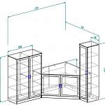 Чертеж Угловая стенка Классик 17 BMS